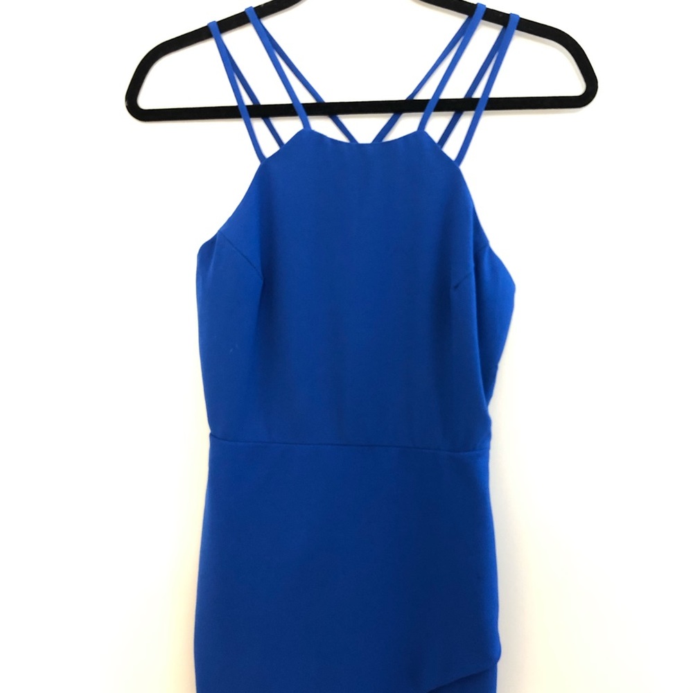 Electric Blue Racerback Minidress Size S